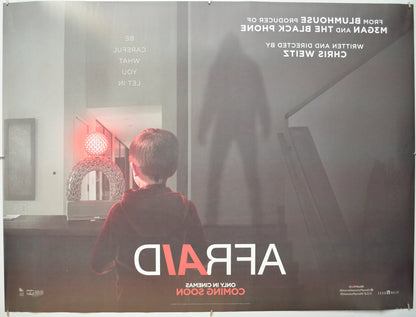 AFRAID (Back Cinema Quad Movie Poster 