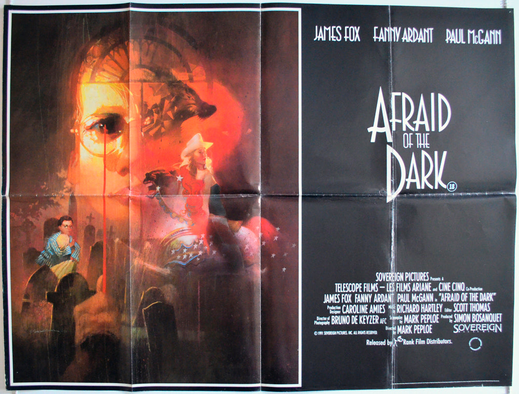 Afraid Of The Dark  Original British Quad Poster - Film Poster - Movie Poster 