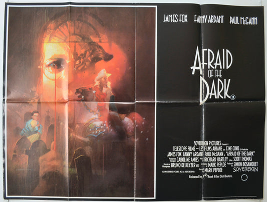 Afraid Of The Dark   Original Quad Poster - Film Poster - Movie Poster 