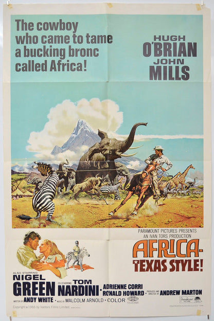 Africa: Texas Style  Original One Sheet Poster - Film Poster - Movie Poster