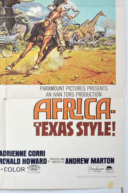 AFRICA: TEXAS STYLE (Bottom Right) Cinema One Sheet Movie Poster 