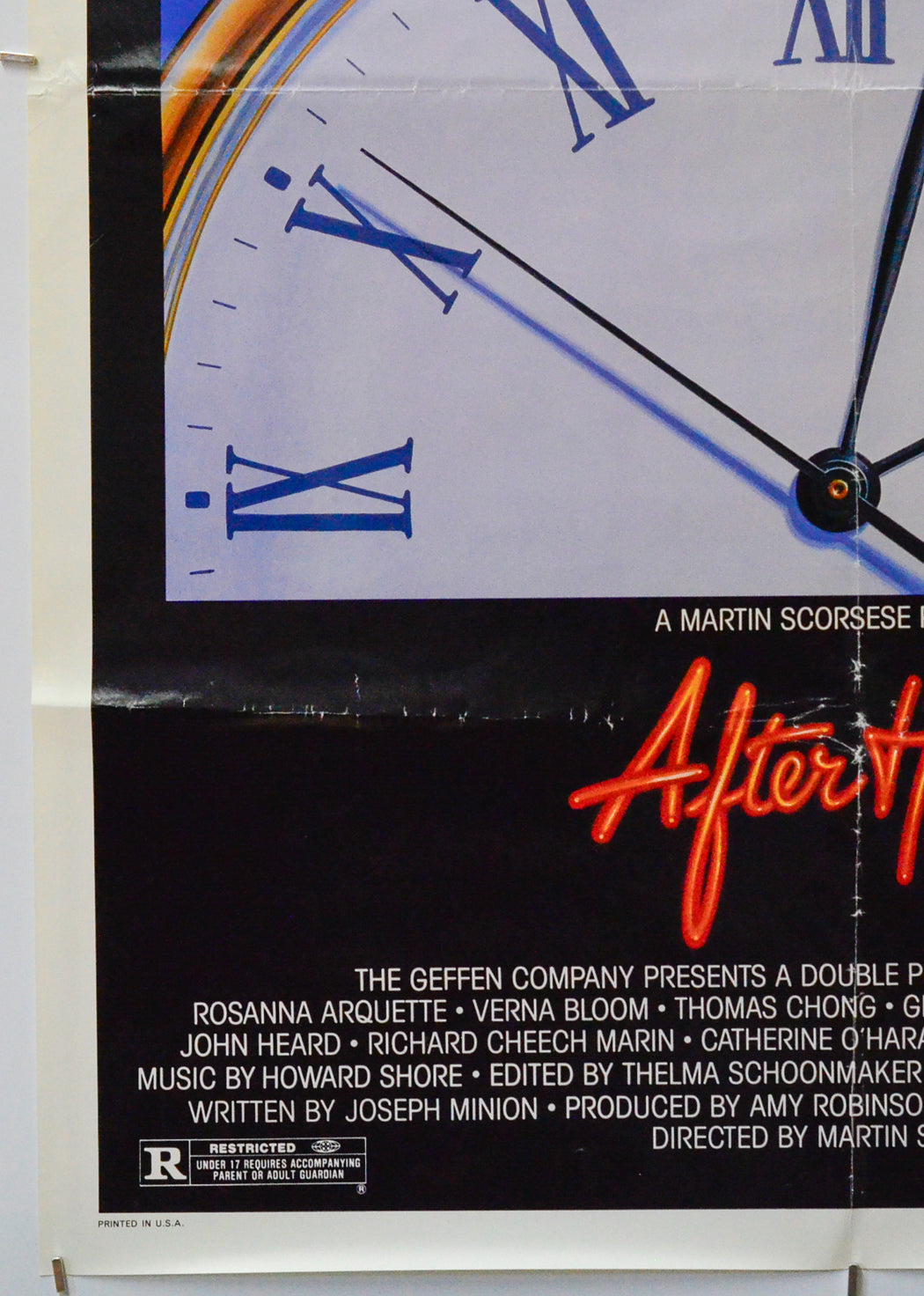 After Hours (Bottom Left) Cinema One Sheet Movie Poster 