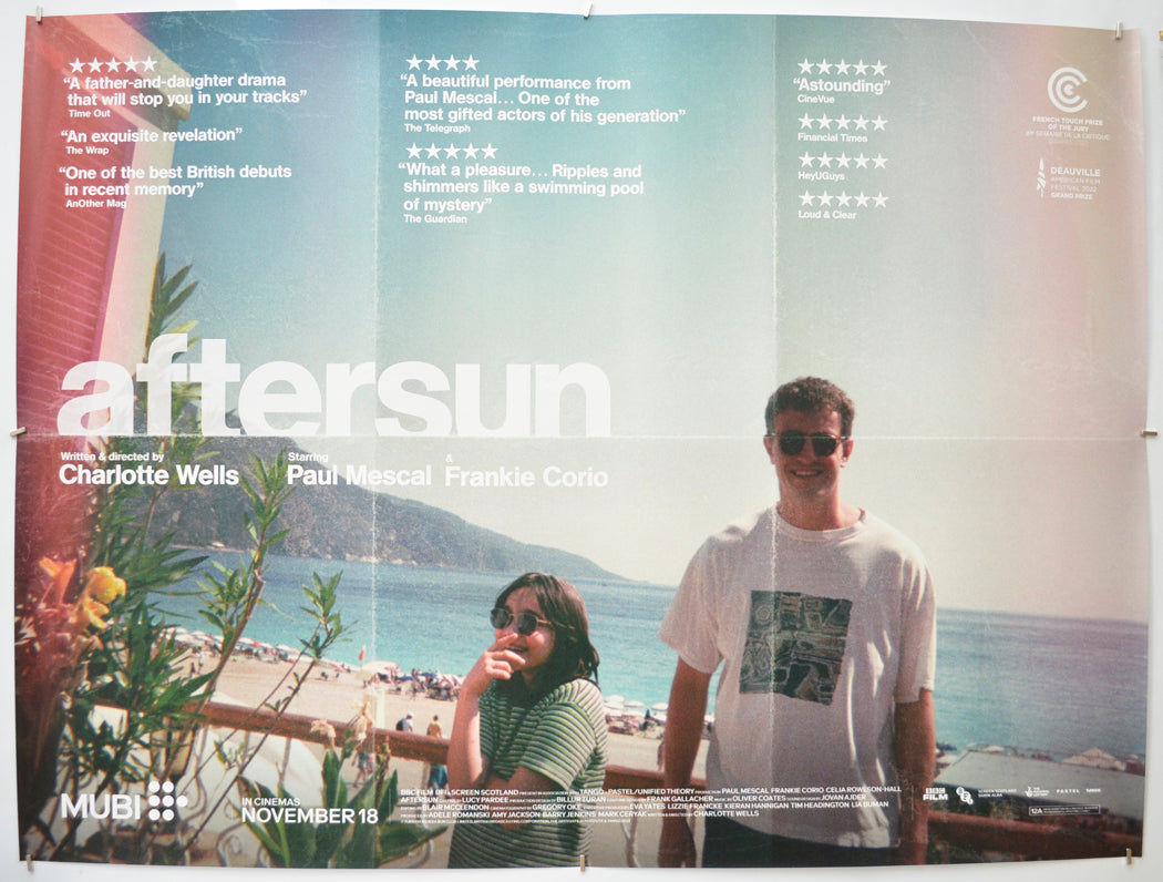 Aftersun Original Quad Poster - Film Poster - Movie Poster  