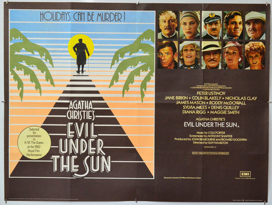 Evil Under The Sun - Original Quad Poster - Film Poster - Movie Poster