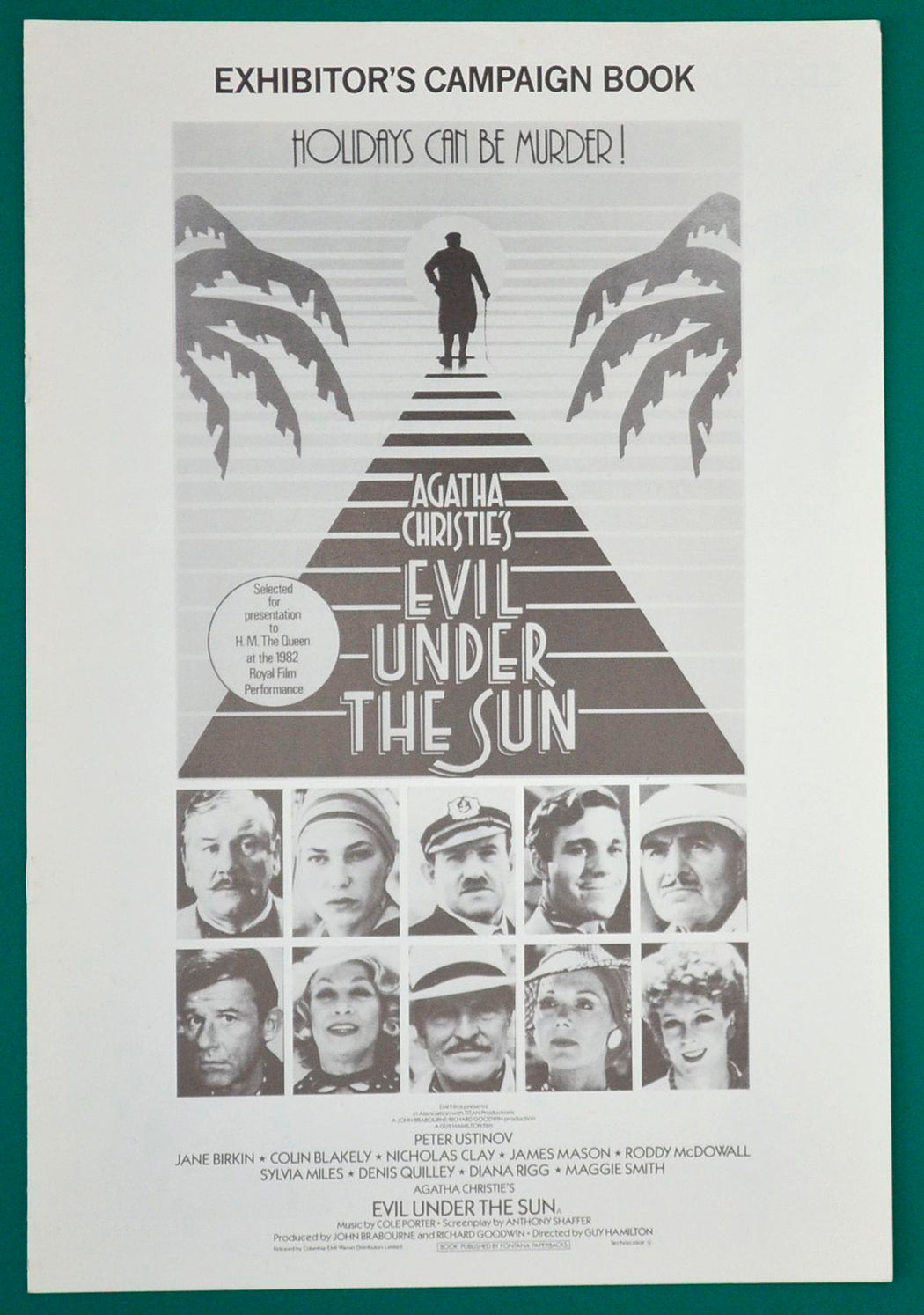 Agatha Christie's : Evil Under The Sun    Original 8 Page Cinema Exhibitor's Campaign Press Book  + Synopsis / Credits Booklet    