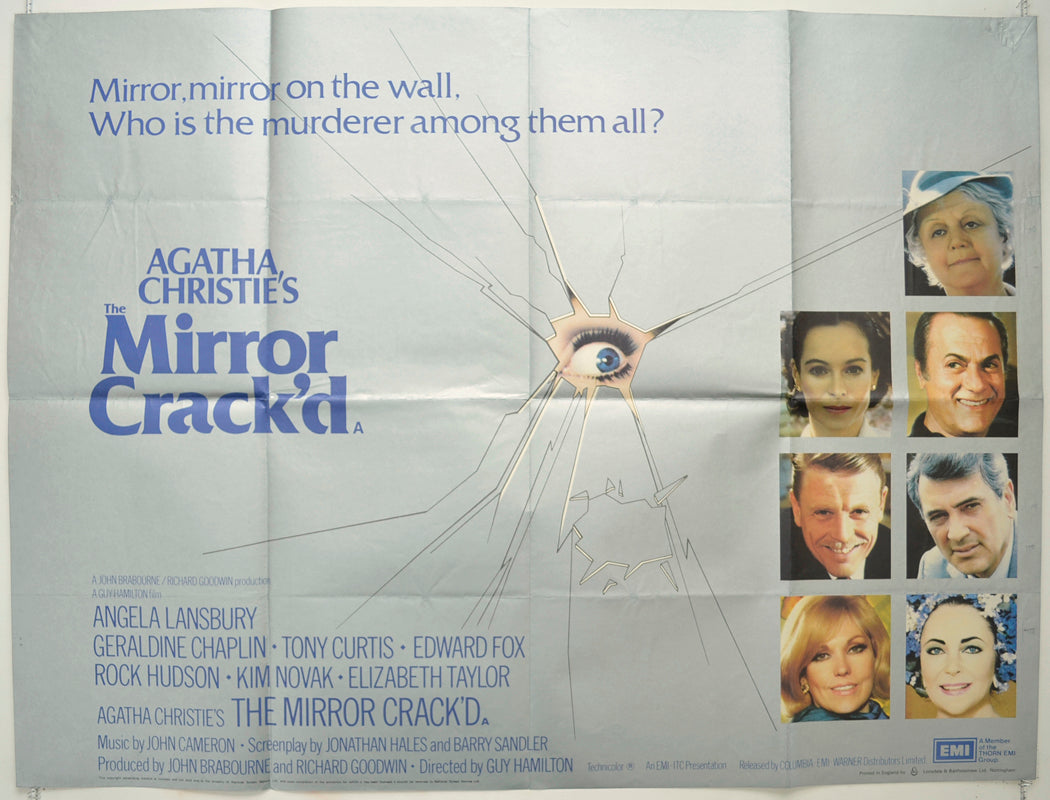 Agatha Christie's : The Mirror Crack'd  (a.k.a. The Mirror Cracked)   Original Quad Poster - Film Poster - Movie Poster  