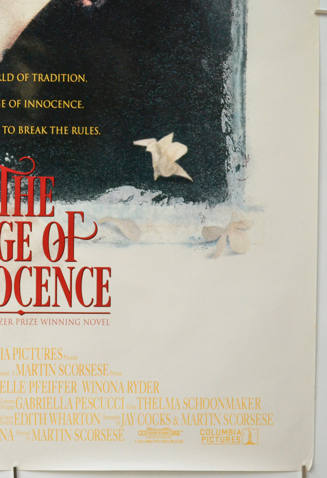 THE AGE OF INNOCENCE (Bottom Right) Cinema One Sheet Movie Poster 