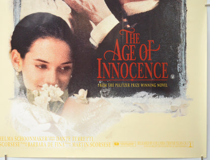 THE AGE OF INNOCENCE (Bottom Right) Cinema Quad Movie Poster 