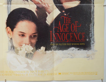 THE AGE OF INNOCENCE (Bottom Right) Cinema Quad Movie Poster 