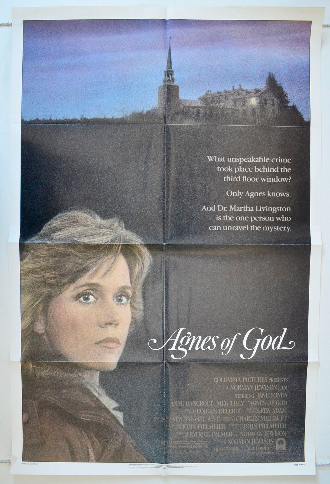 Agnes Of God Original One Sheet Poster - Movie Poster