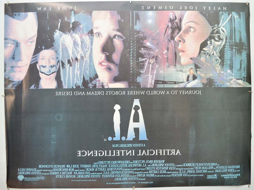 A.I. (Back) Cinema Quad Movie Poster 