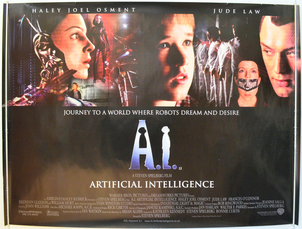 A.I Original British Quad Poster - Film Poster - Movie Poster 