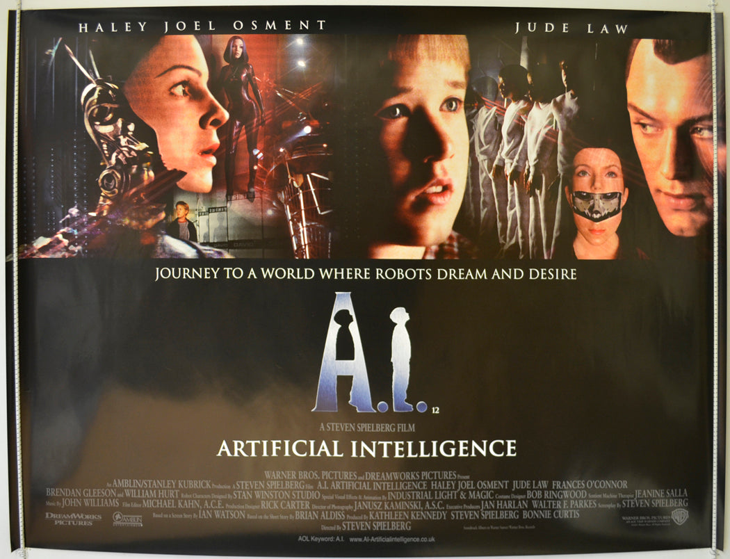 A.I  Original Quad Poster - Film Poster - Movie Poster 