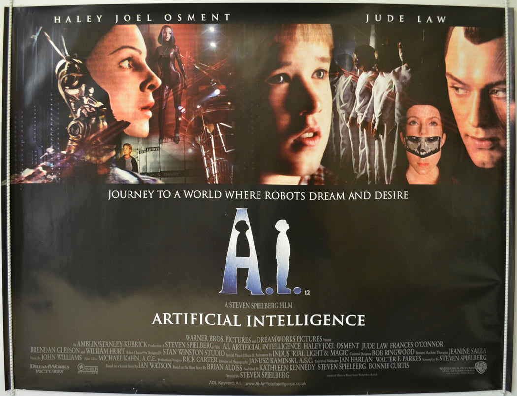 A.I  Original Quad Poster - Film Poster - Movie Poster 