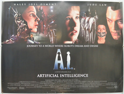 A.I.   Original Quad Poster - Film Poster - Movie Poster