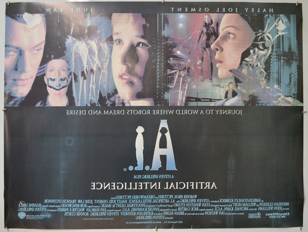 A.I. (BACK) Cinema Quad Movie Poster 