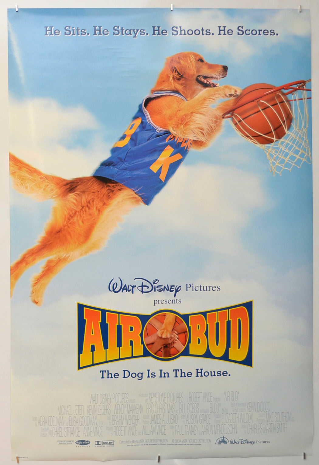 Air Bud  Original One Sheet Poster - Film Poster - Movie Poster