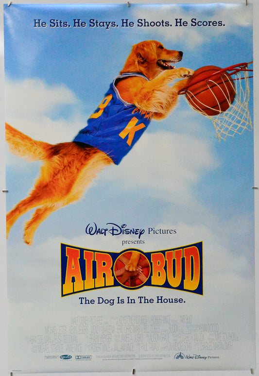 Air Bud - Original One Sheet Poster - Film Poster - Movie Poster 