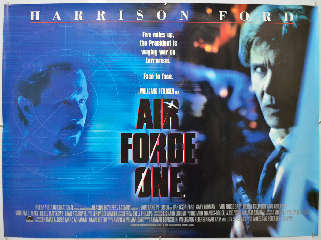 Air Force One Original Quad Poster - Film Poster - Movie Poster