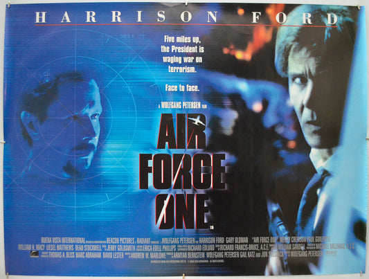 Air Force One Original Quad Poster - Film Poster - Movie Poster