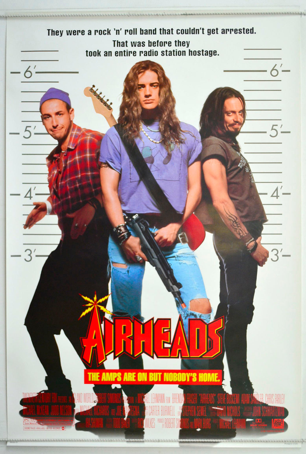 Airheads Original One Sheet Poster - Movie Poster