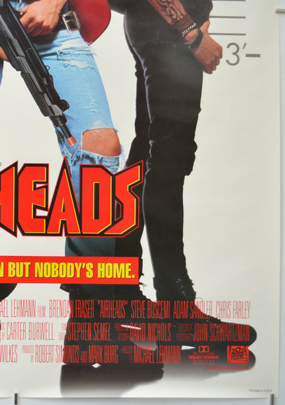 AIRHEADS (Bottom Right) Cinema One Sheet Movie Poster 