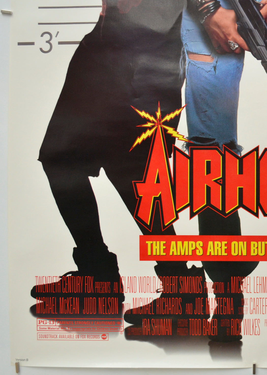 AIRHEADS (Bottom Left) Cinema One Sheet Movie Poster 