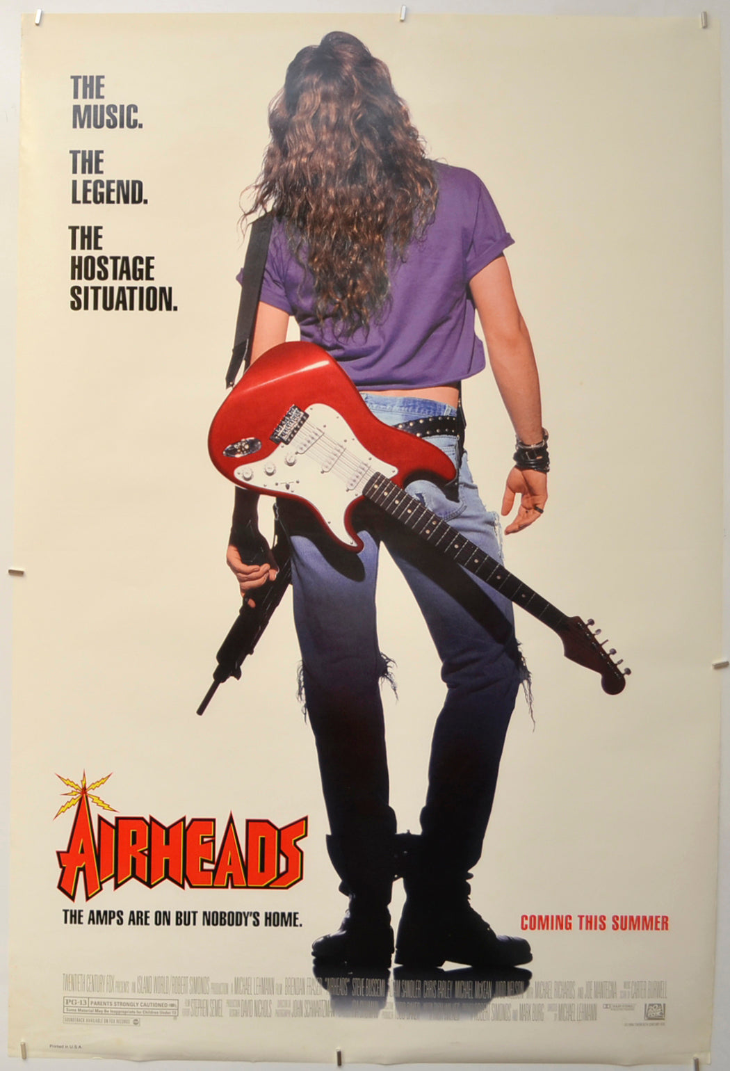 Airheads (Teaser / Advance Version)  Original One Sheet Poster - Film Poster - Movie Poster