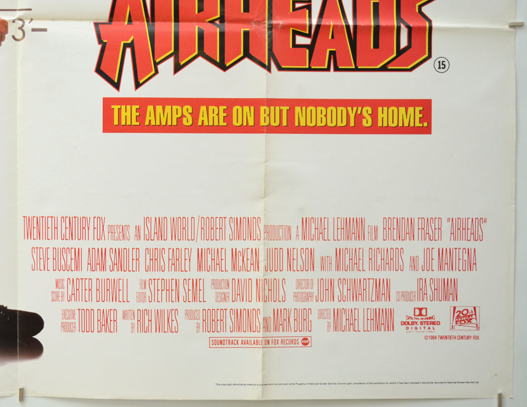 AIRHEADS (Bottom Right) Cinema Quad Movie Poster 