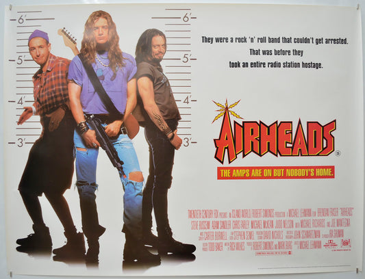 Airheads Original Quad Poster - Film Poster - Movie Poster