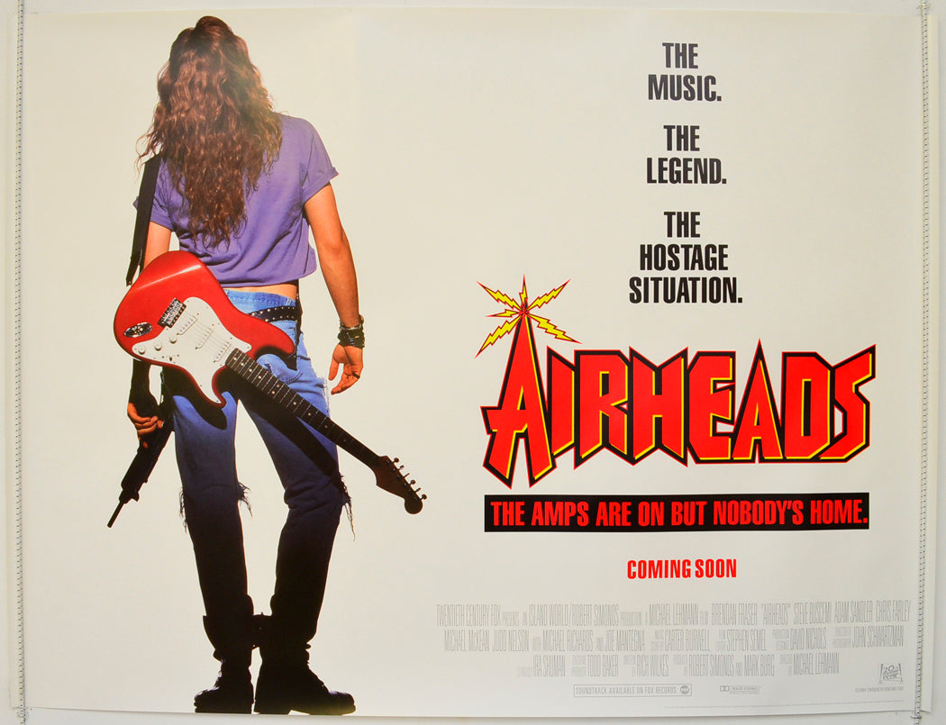 Airheads  Original British Quad Poster - Film Poster - Movie Poster 