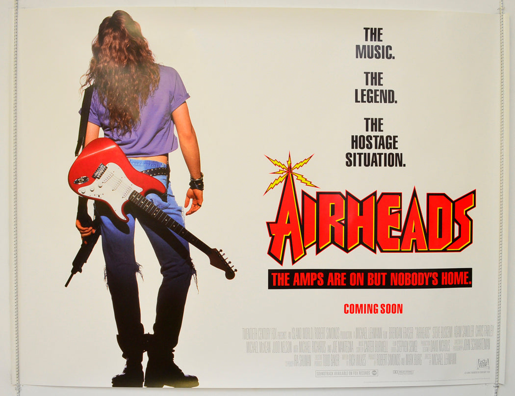 Airheads  Original British Quad Poster - Film Poster - Movie Poster 