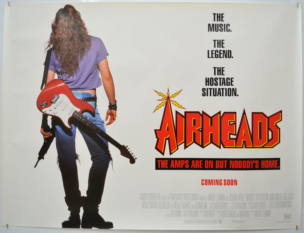 Airheads (Teaser / Advance Version)Original Quad Poster - Film Poster - Movie Poster