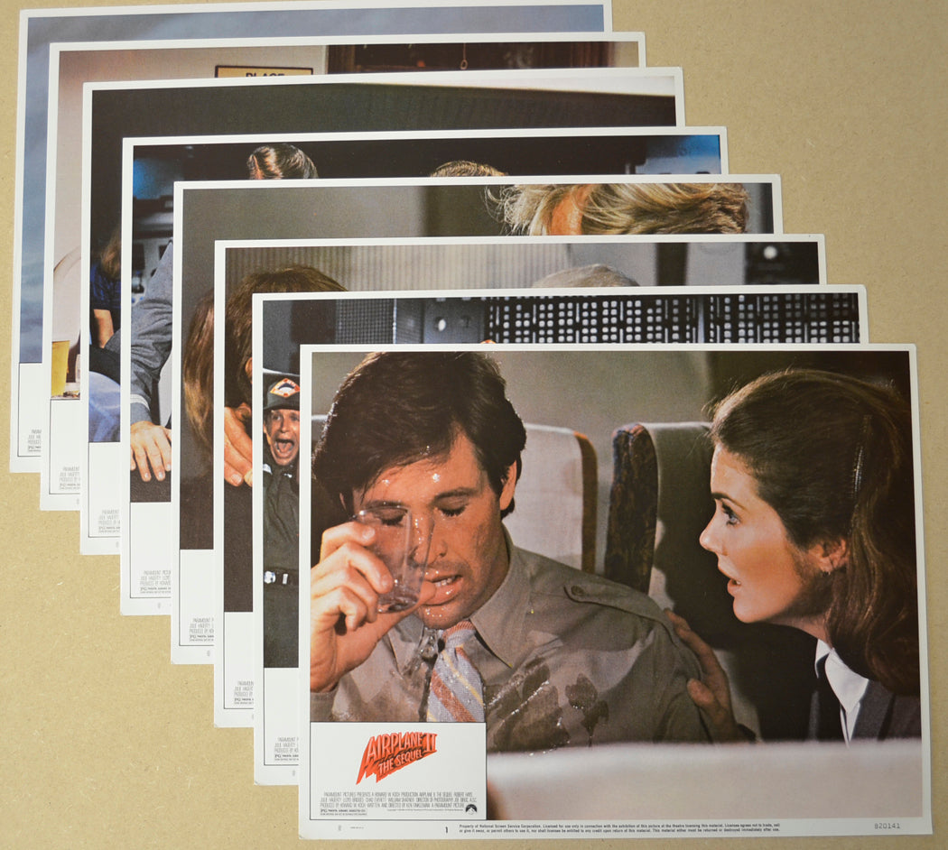 Airplane II - The Sequel Set Of 8 Original Cinema Lobby Cards 