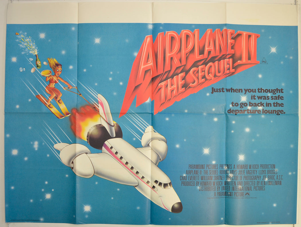 Airplane II - The Sequel  Original British Quad Poster - Film Poster - Movie Poster 