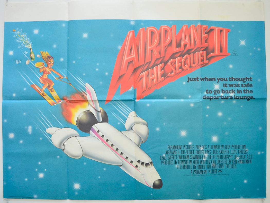 Airplane II - The Sequel  Original British Quad Poster - Film Poster - Movie Poster 