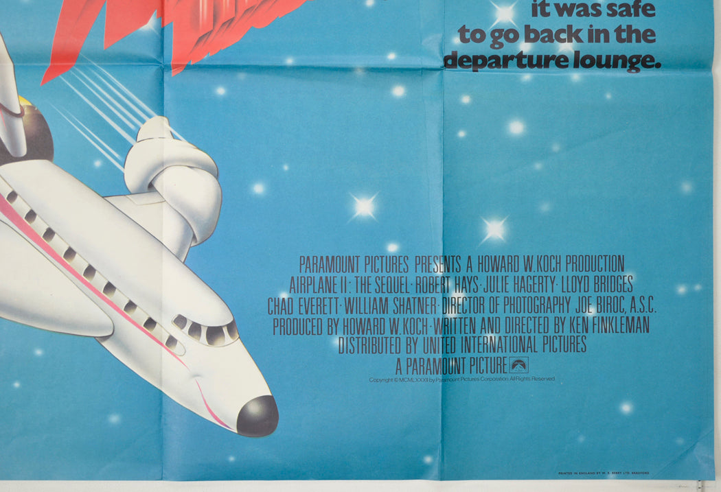 AIRPLANE II - THE SEQUEL (Bottom Right) Cinema Quad Movie Poster 