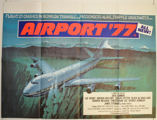 Airport '77  Original British Quad Poster - Film Poster - Movie Poster 