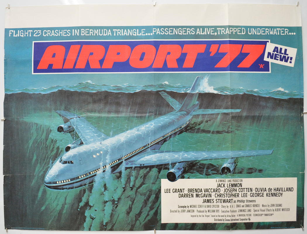 Airport ‘77 Original Quad Poster - Film Poster - Movie Poster