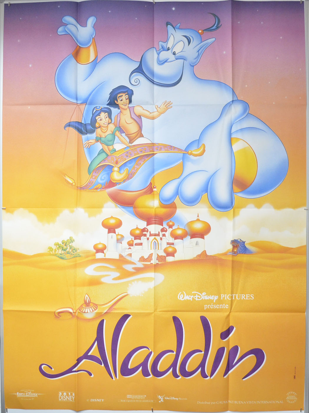 Aladdin Original French Grande Poster - Film Poster - Movie Poster