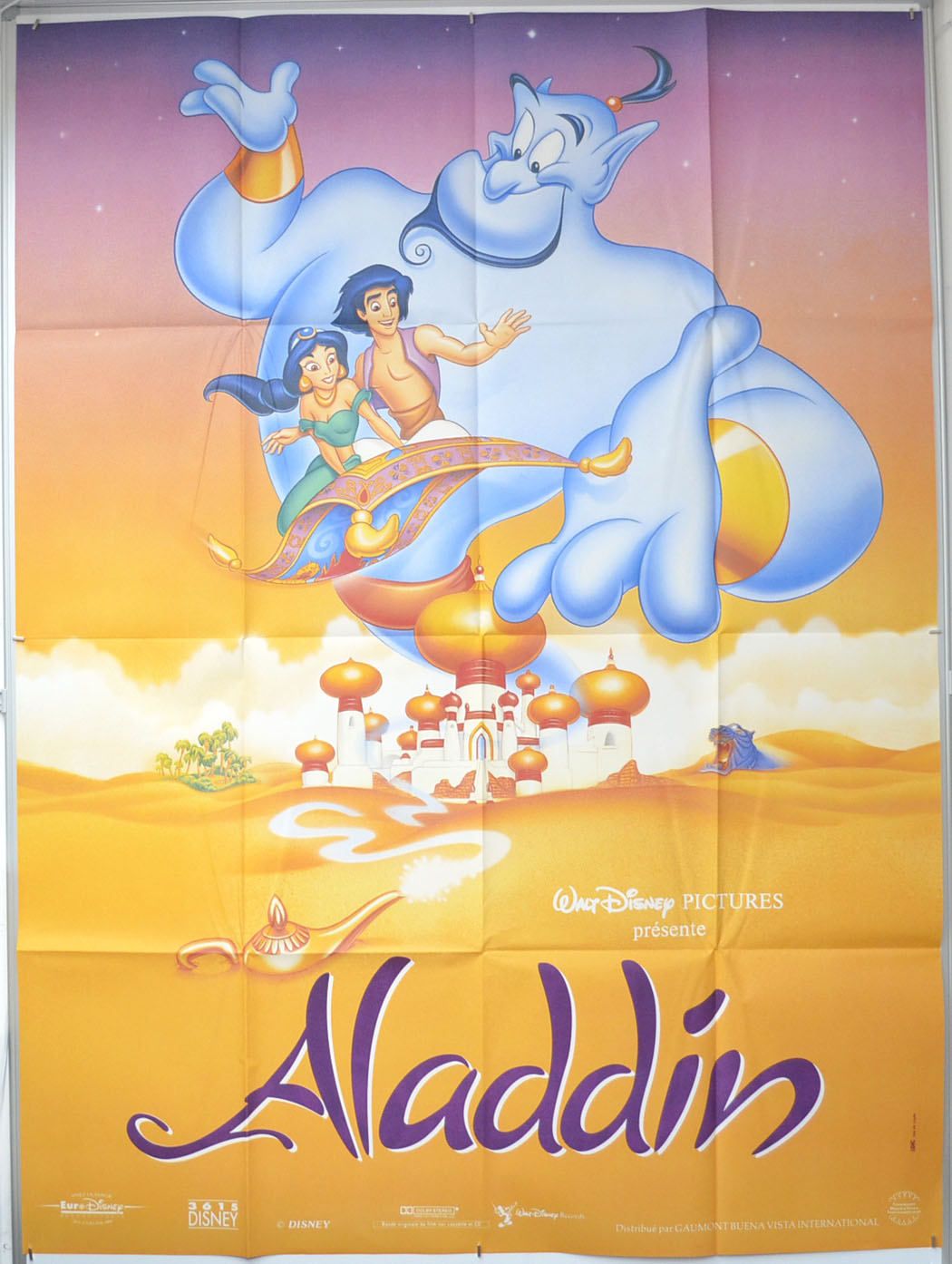 Aladdin Original French Grande Poster - Film Poster - Movie Poster