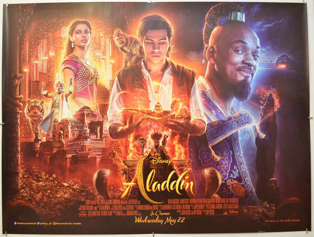 Aladdin Original Quad Poster - Film Poster - Movie Poster