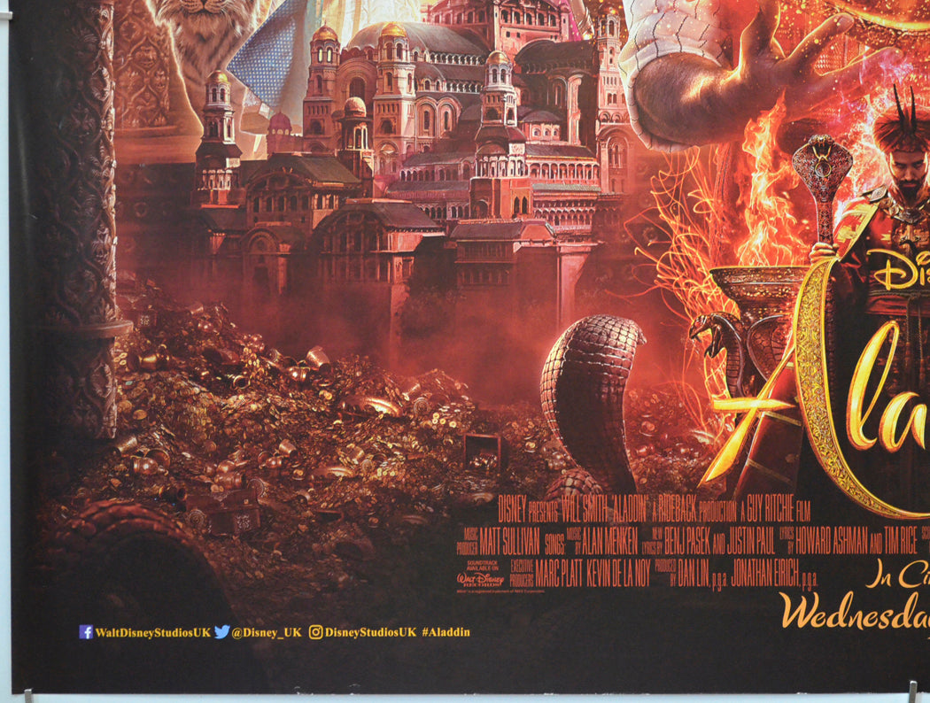 ALADDIN (Bottom Left) Cinema Quad Movie Poster 