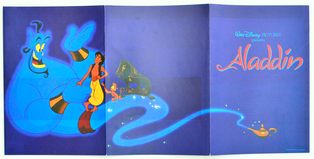 ALADDIN – Synopsis / Credits Booklet – Front 