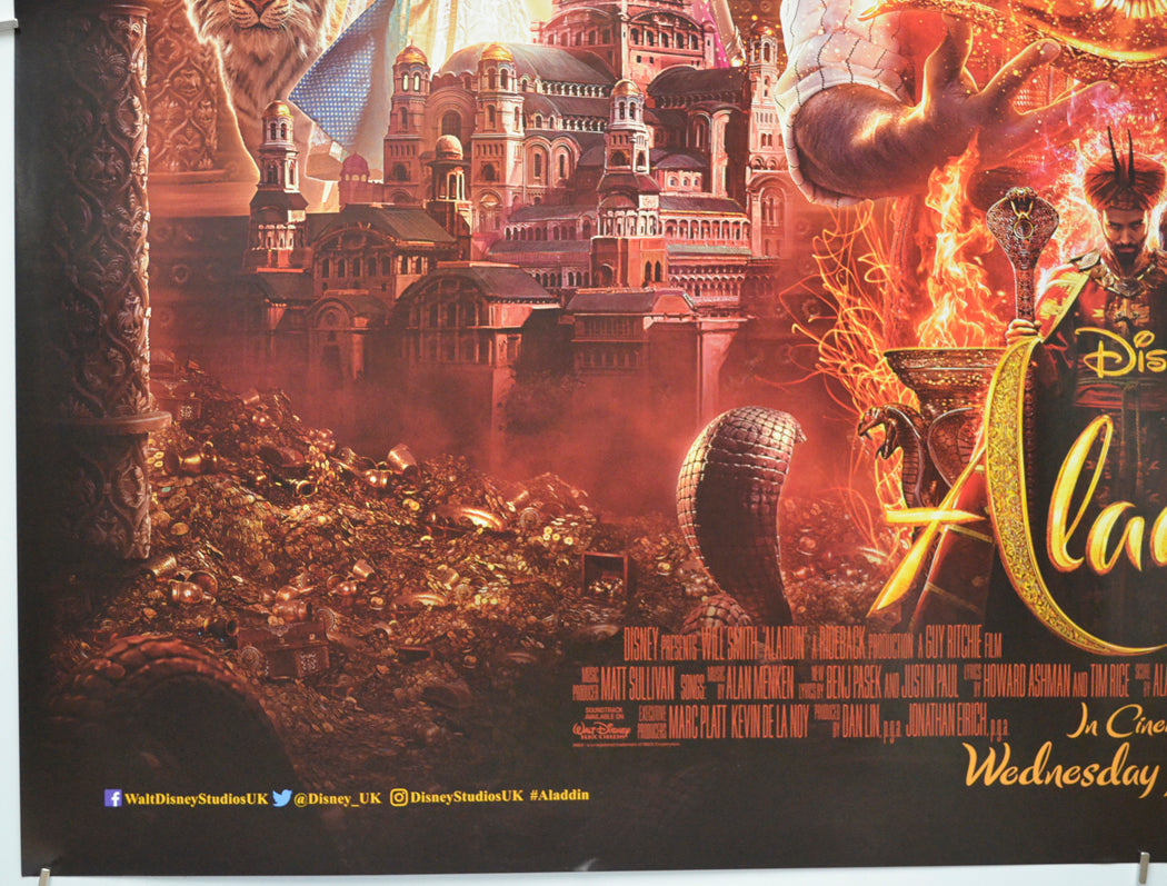 Aladdin (Bottom Left) Cinema Quad Movie Poster 