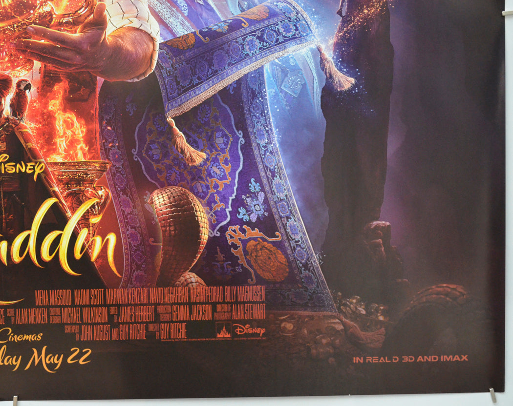 Aladdin (Bottom Right) Cinema Quad Movie Poster 