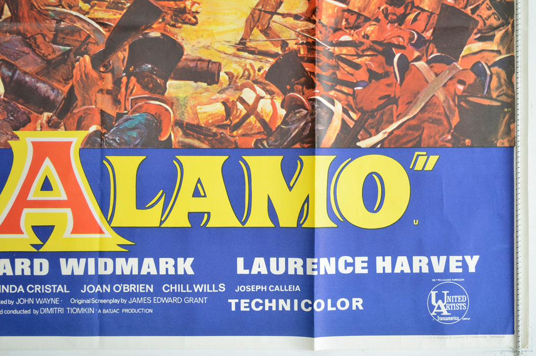 THE ALAMO (Bottom Right) Cinema Quad Movie Poster 