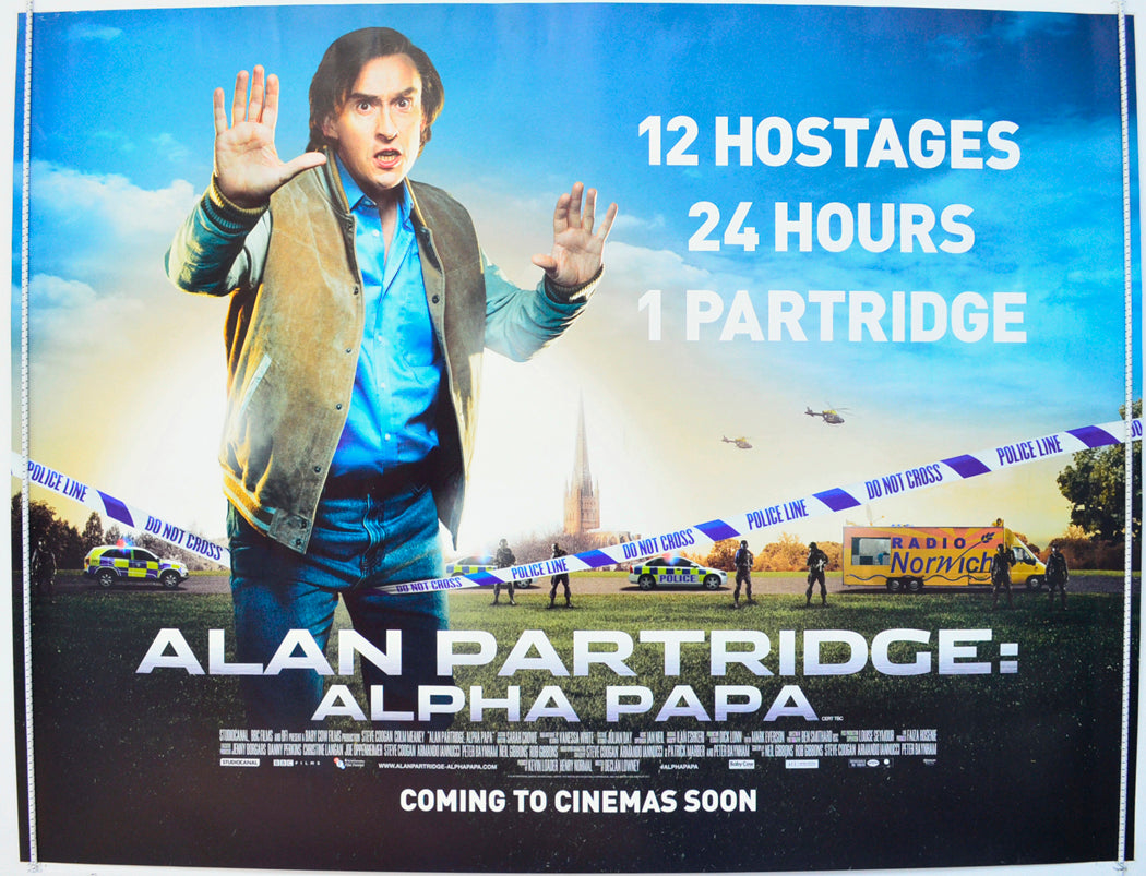 Alan Partridge : Alpha Papa  Original British Quad Poster - Film Poster - Movie Poster 