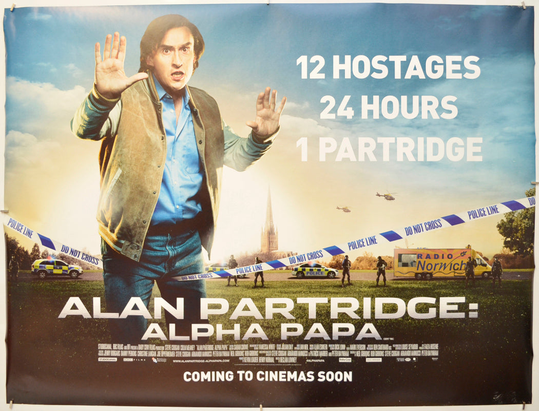 Alan Partridge : Alpha Papa  Original Quad Poster - Film Poster - Movie Poster