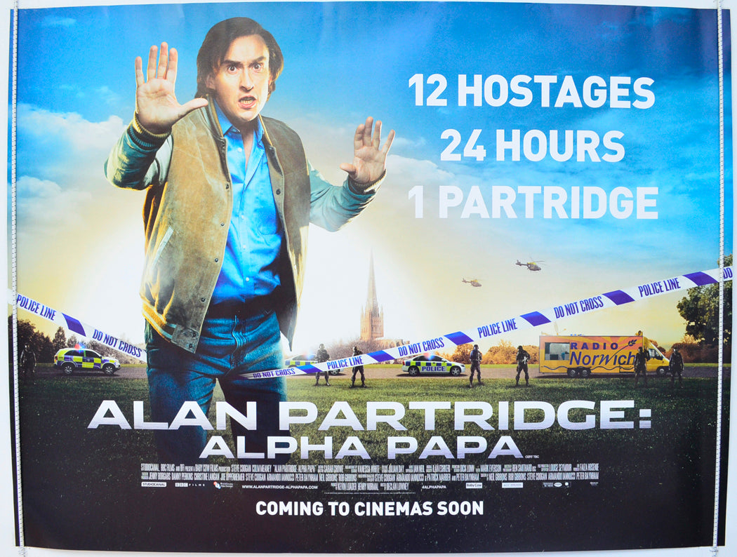 Alan Partridge : Alpha Papa  Original British Quad Poster - Film Poster - Movie Poster 